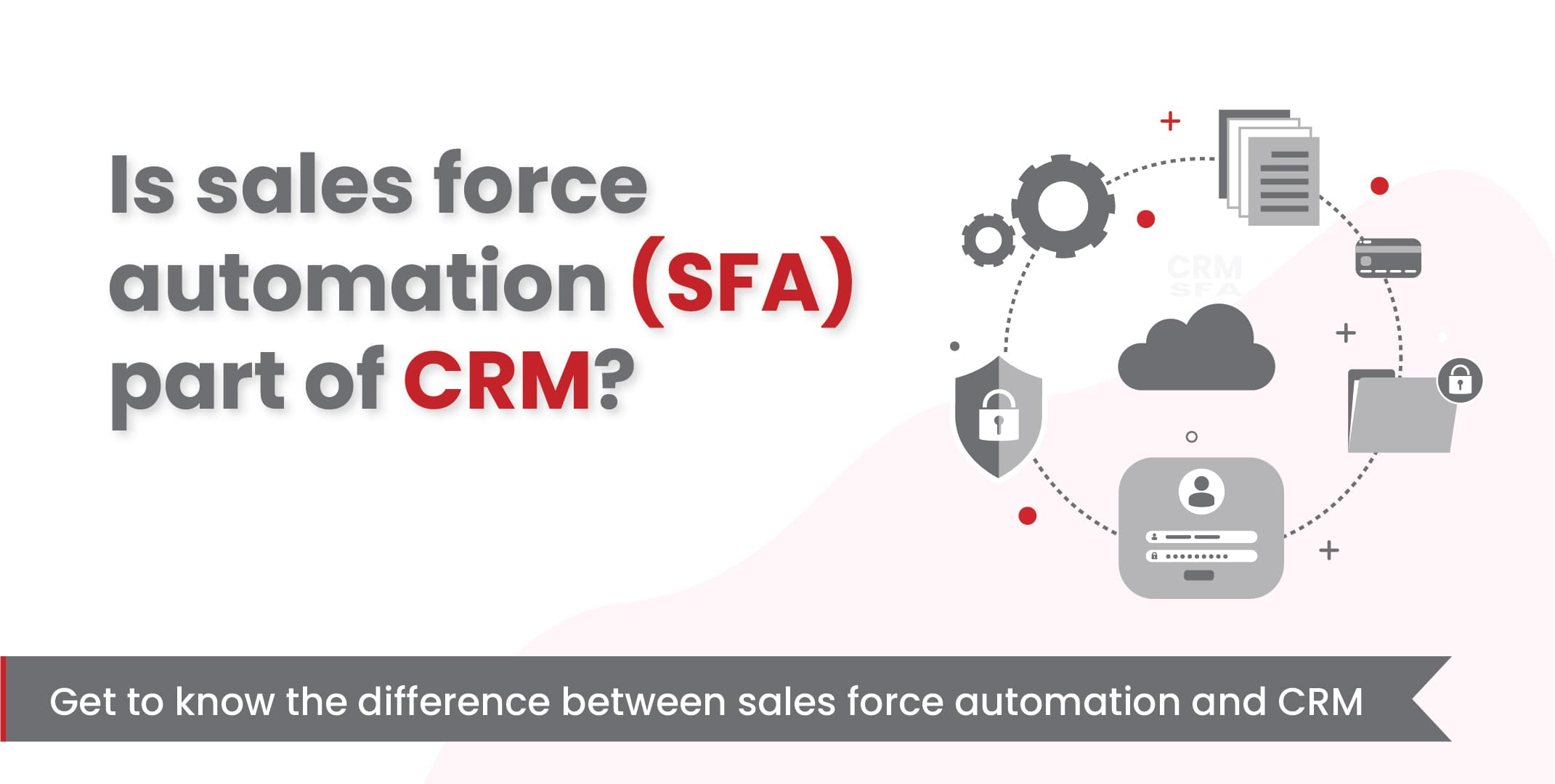 Is sales force automation (SFA) part of CRM?